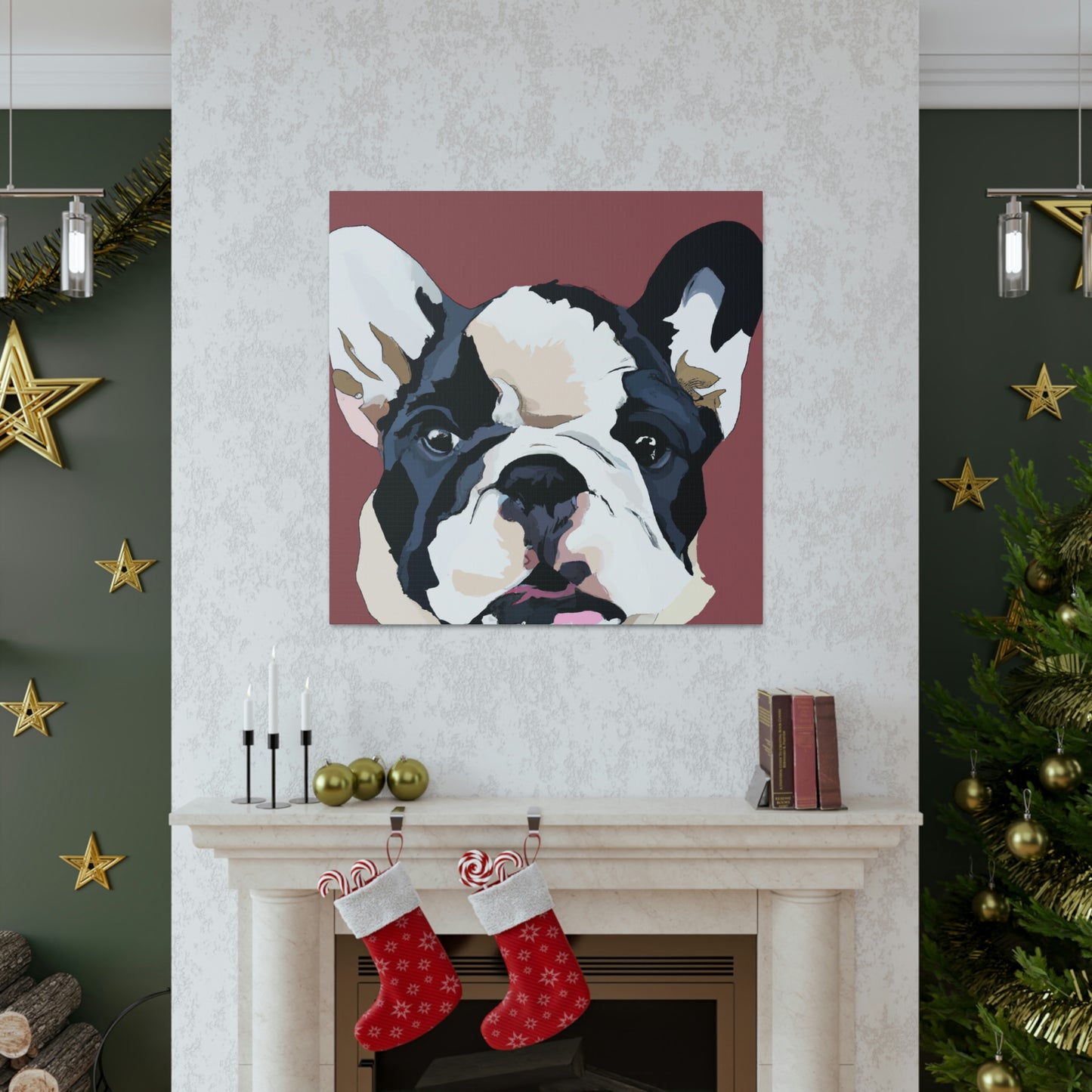 "Bulldog Minimalism Dream" - Canvas