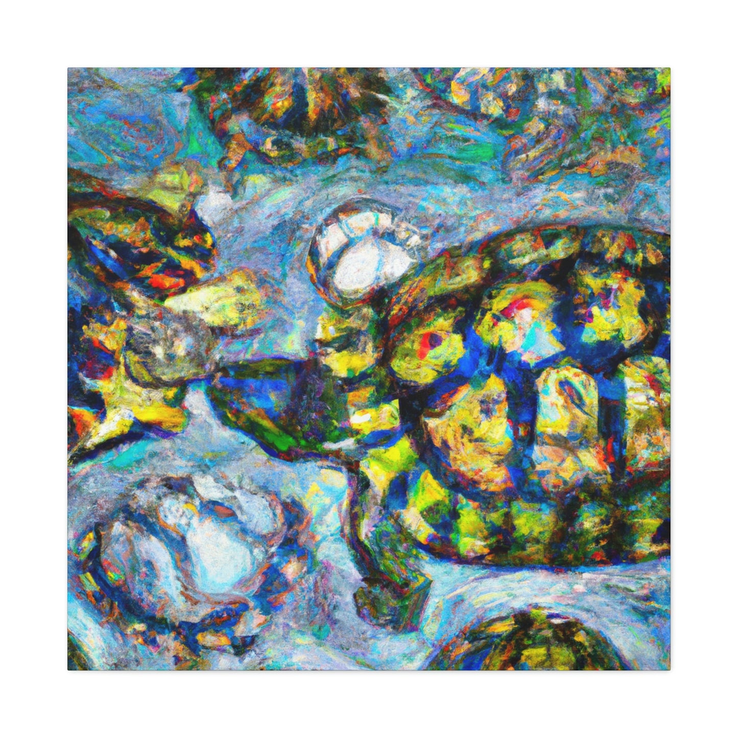 Turtles By Monet - Canvas