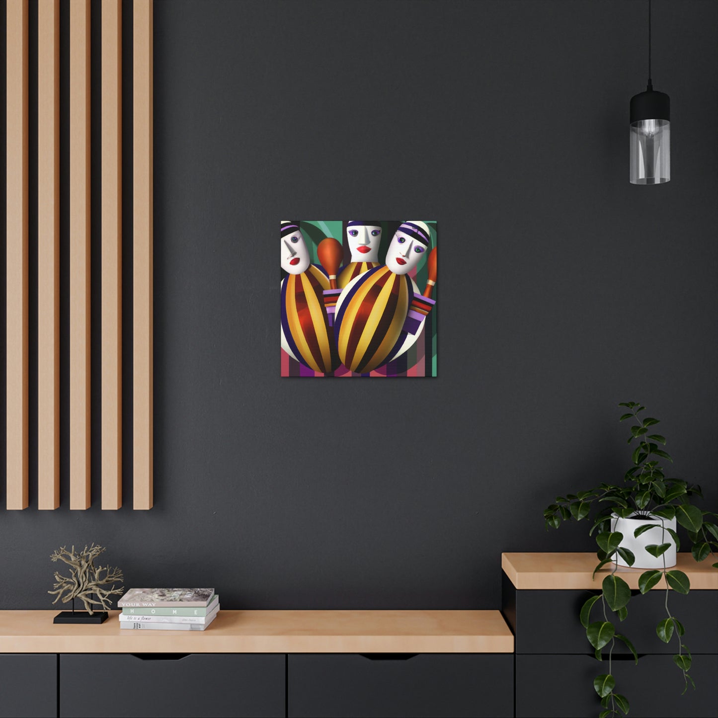 "Twirling Maracas Symphony" - Canvas