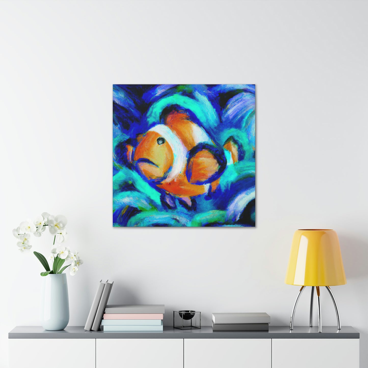 Clownfish in Expressionism - Canvas