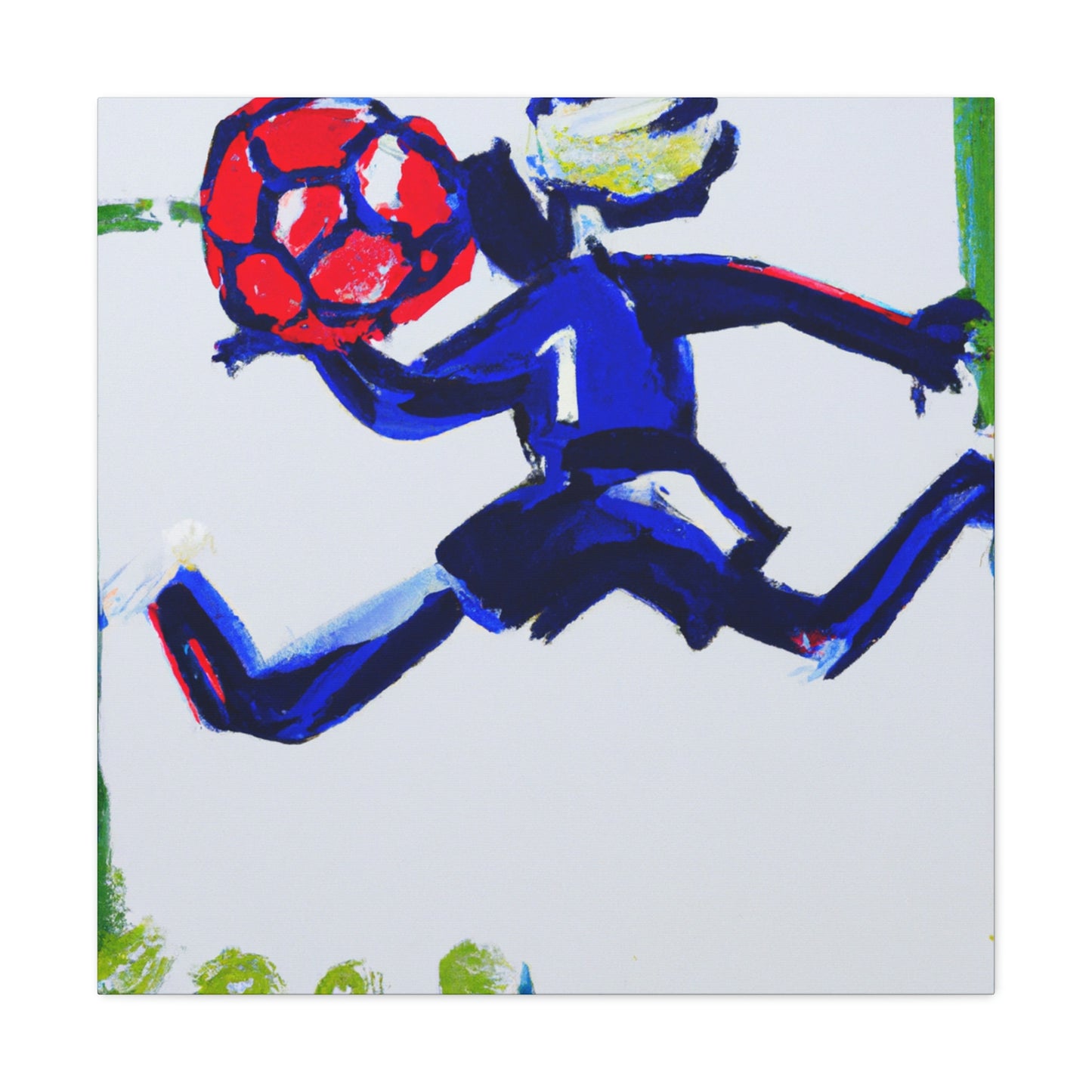 "Playing Soccer Passionately" - Canvas