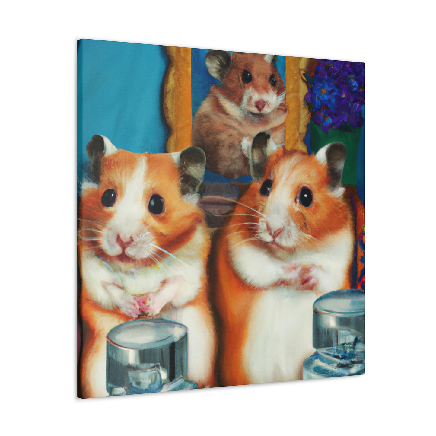 "Hamsters In Art Deco" - Canvas