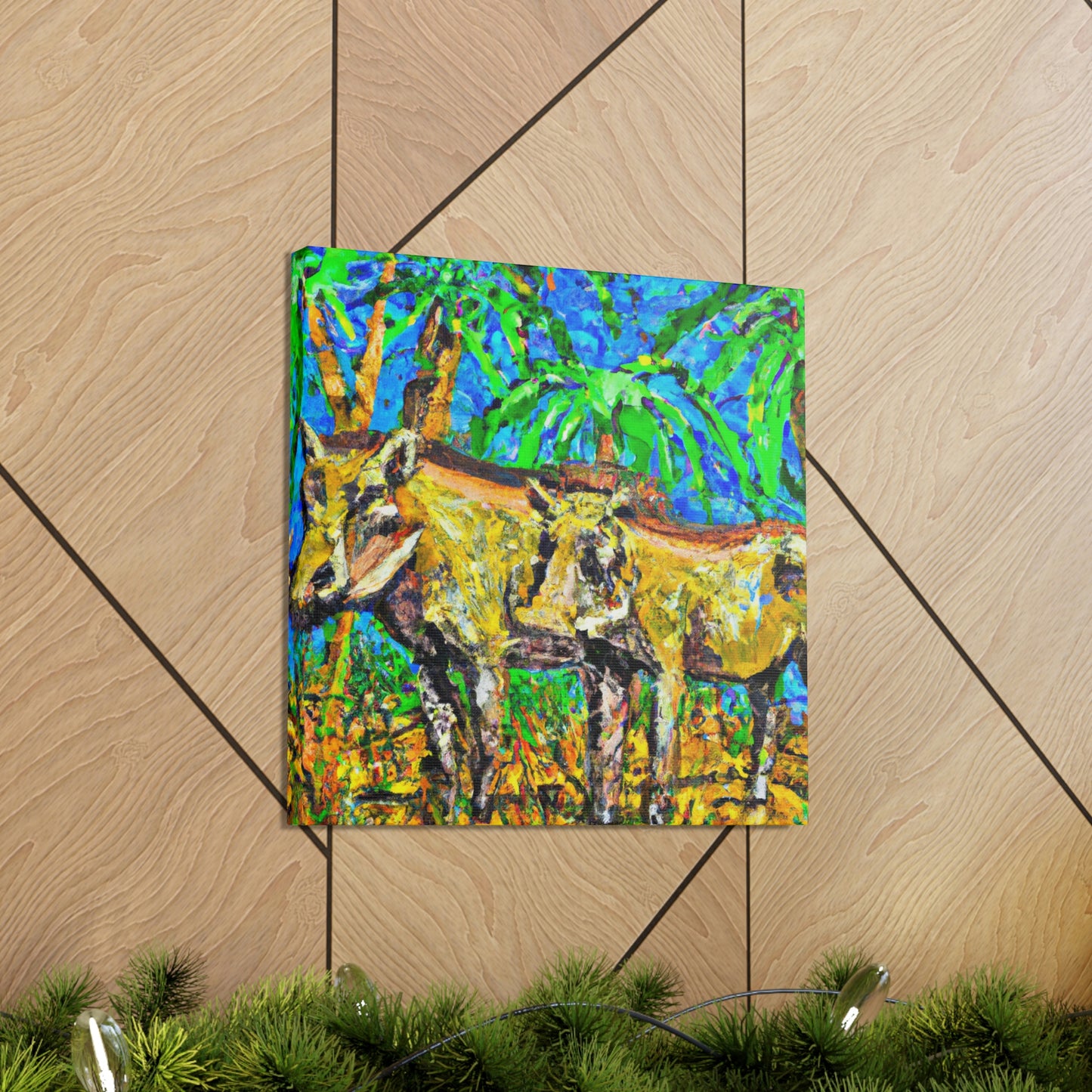 "Warthog in Turmoil" - Canvas