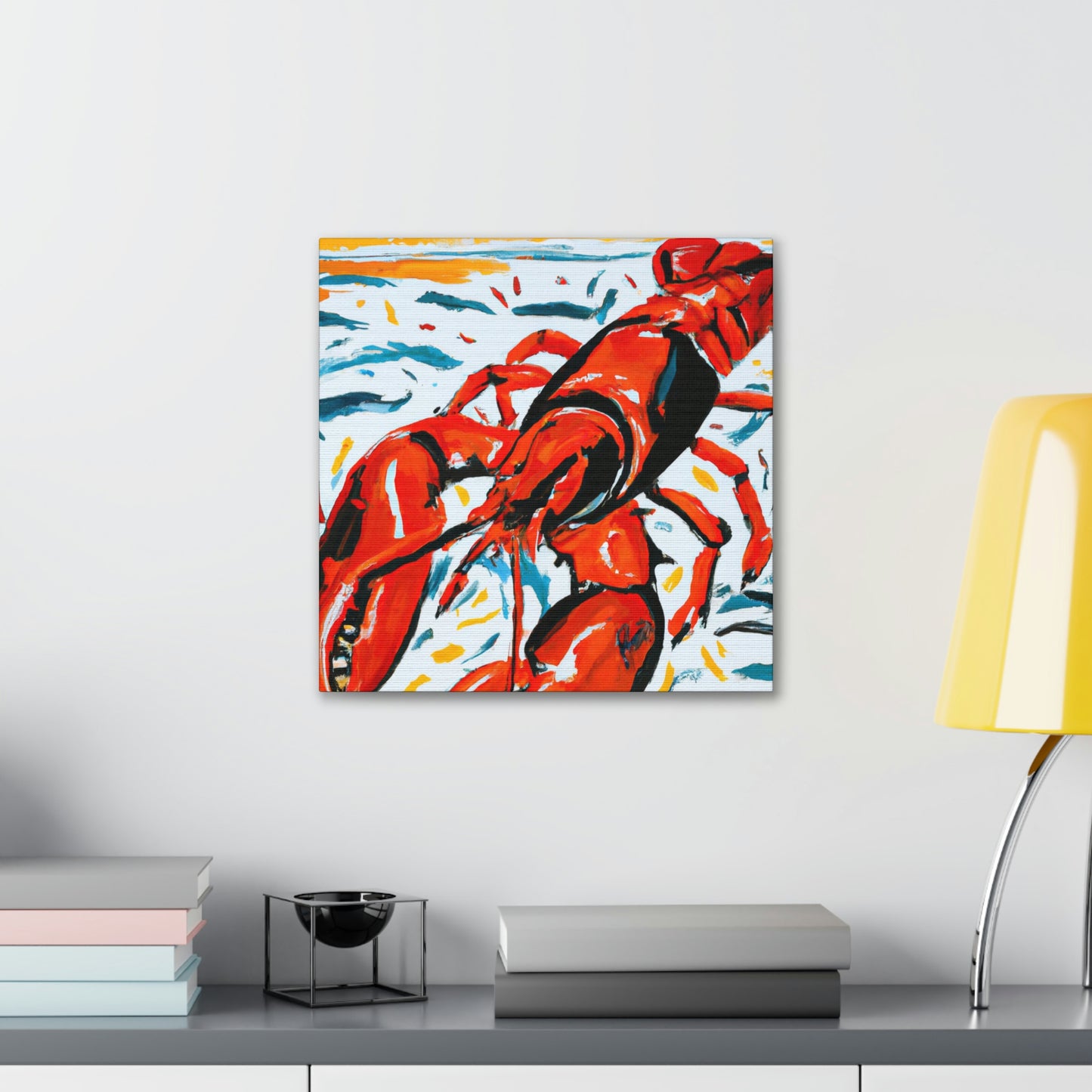 Lobster in Expressionism - Canvas