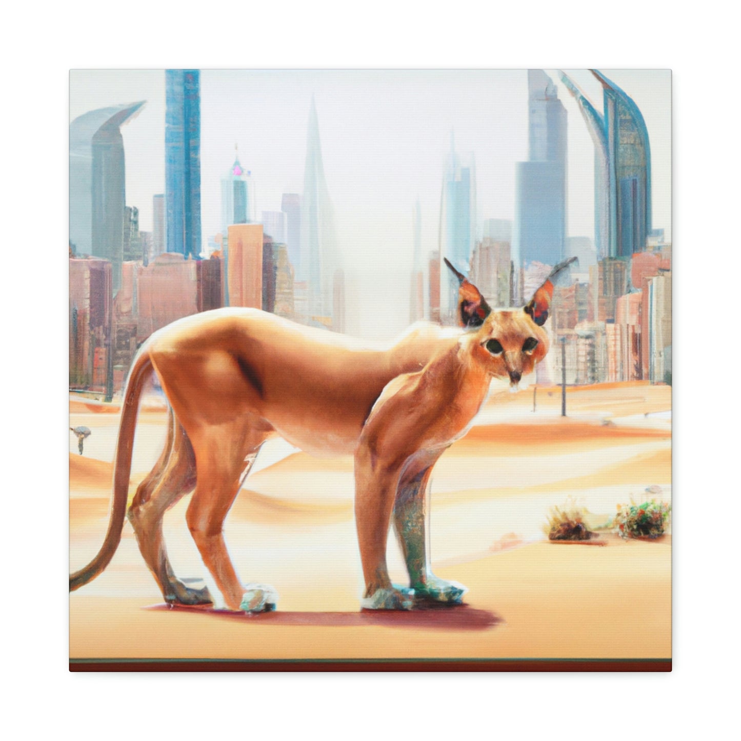 "Caracal in the City" - Canvas