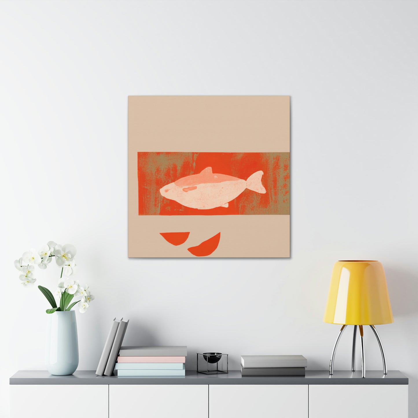 "Salmon in Simplicity" - Canvas