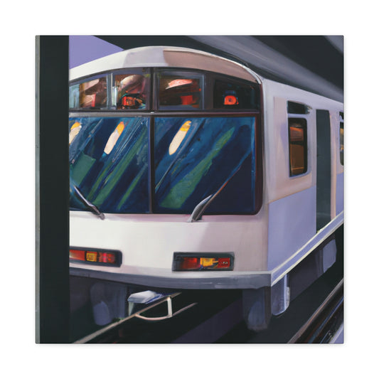 Subway Train Nightscape - Canvas