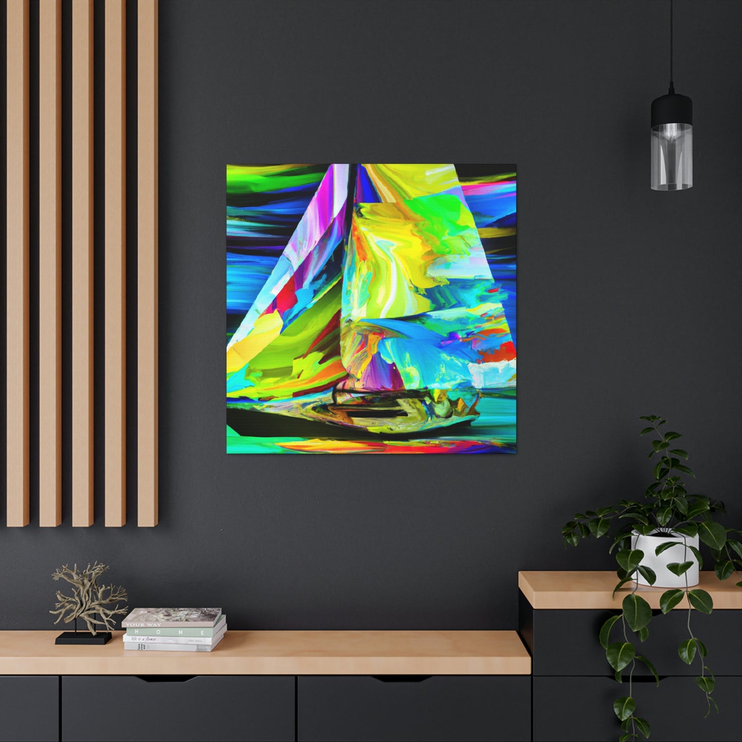 Sailing into the Sunset - Canvas