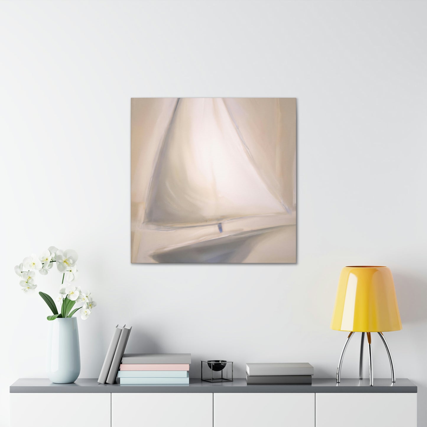 "Yacht at Sunrise" - Canvas