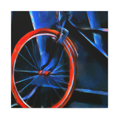 "Bicycle in Abstract Shade" - Canvas