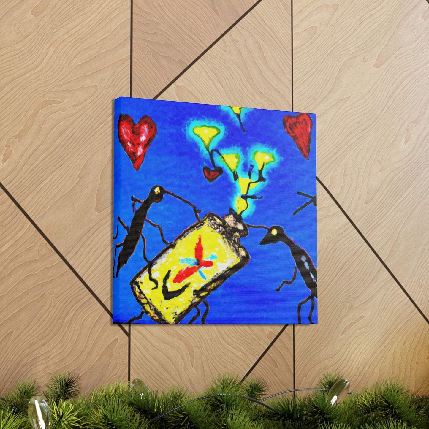 "Love Amidst Fireflies" - Canvas