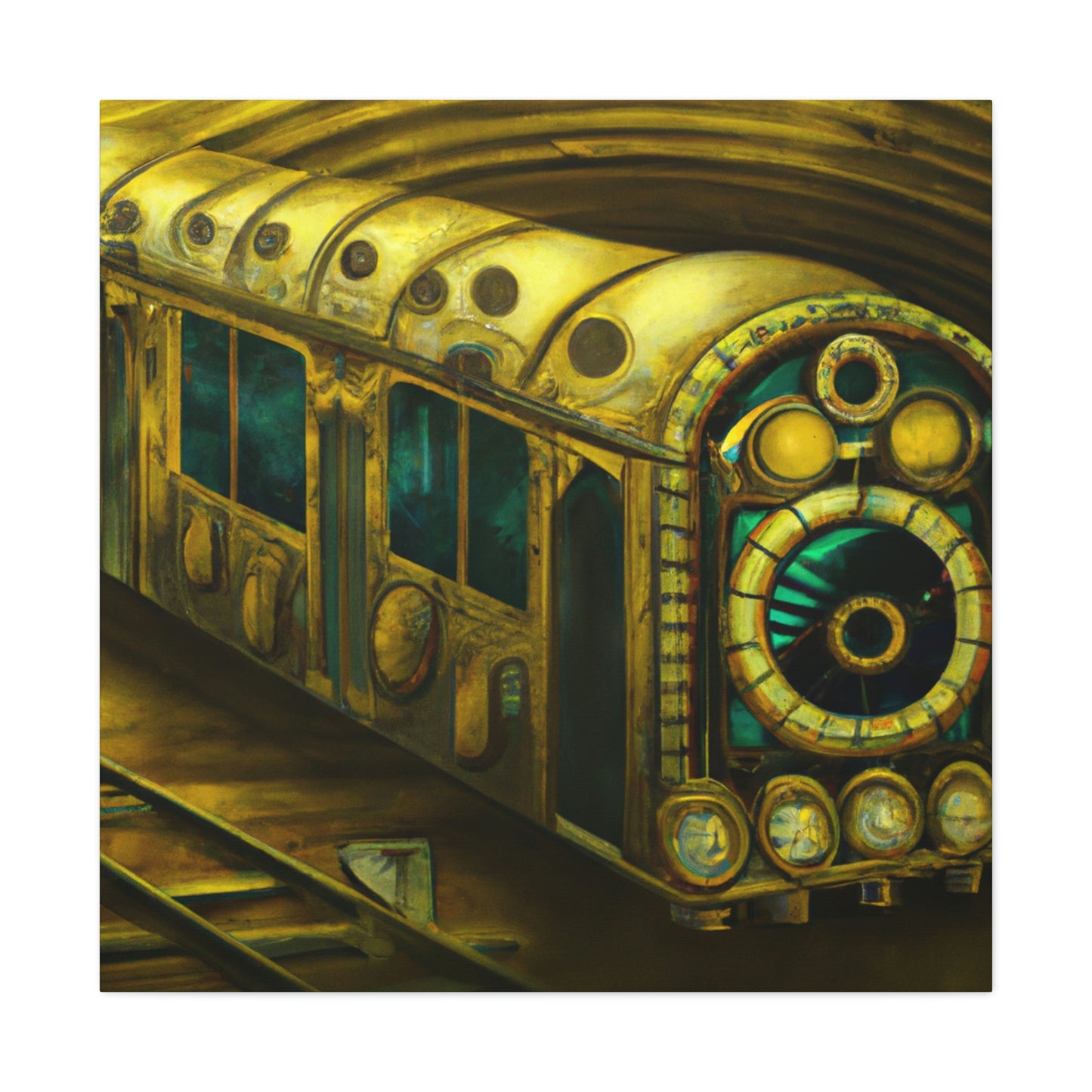 Subway Train Steampunk - Canvas