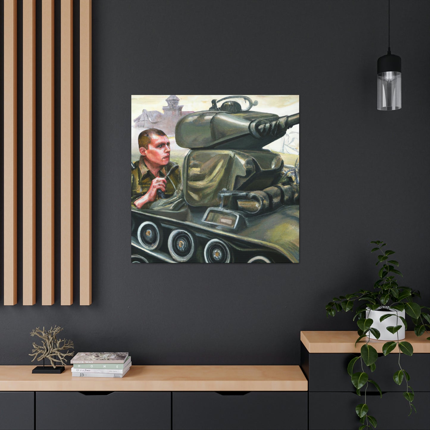 "Tank Operator Dreamscape" - Canvas