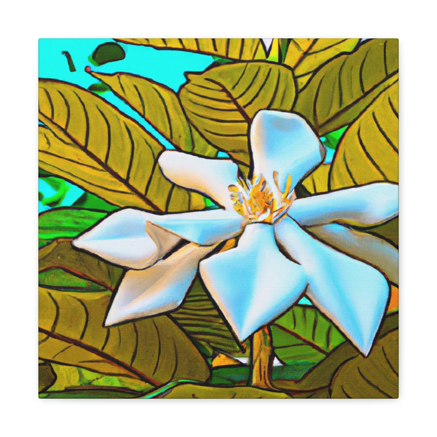 Gardenia Pop Pop Art - Canvas