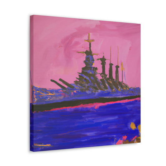 "Battleship in Fauvism" - Canvas