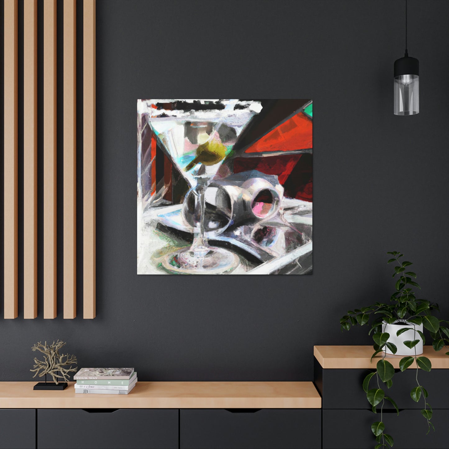 Martini Vibrant Reflection - Canvas