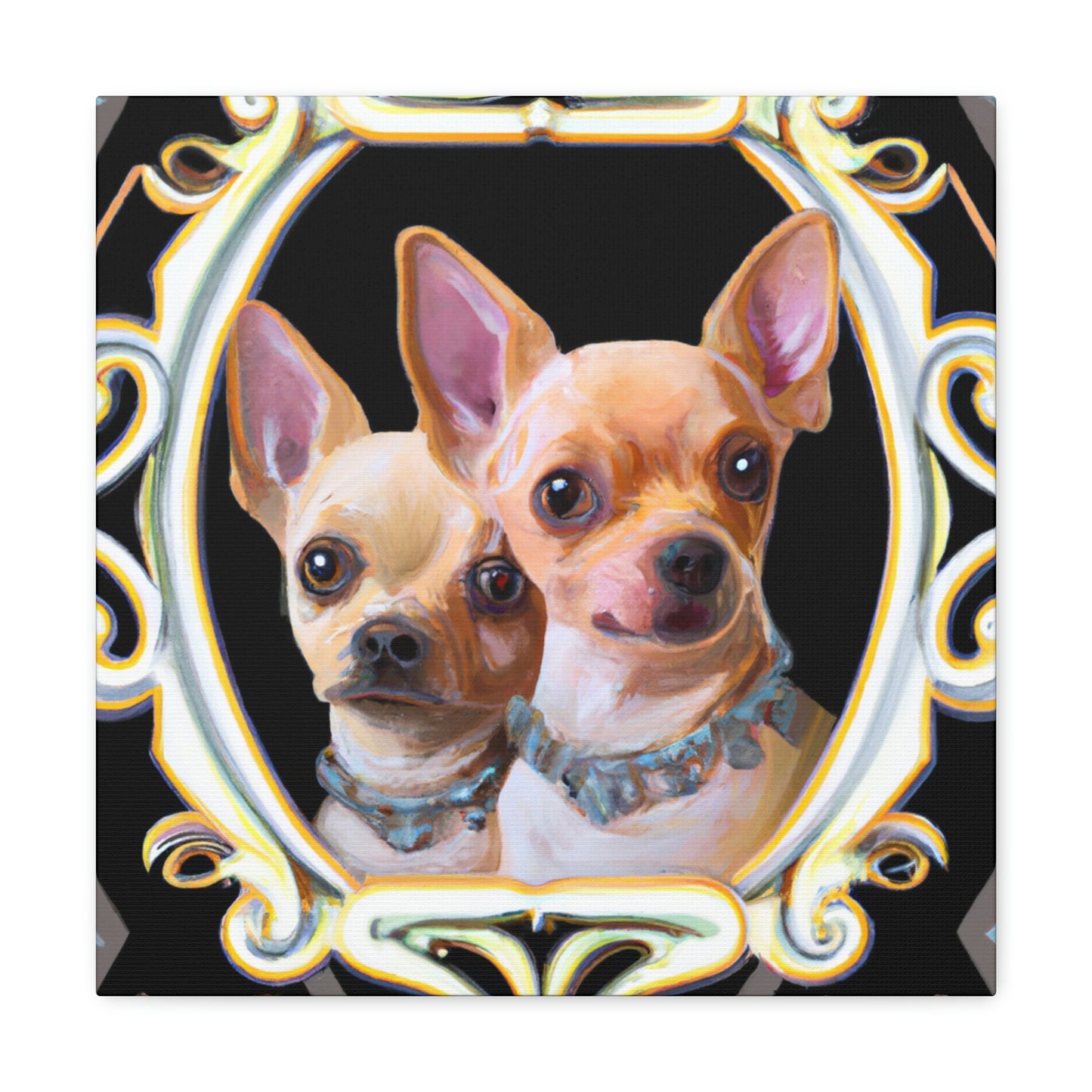 "Chihuahua Deco Dream" - Canvas