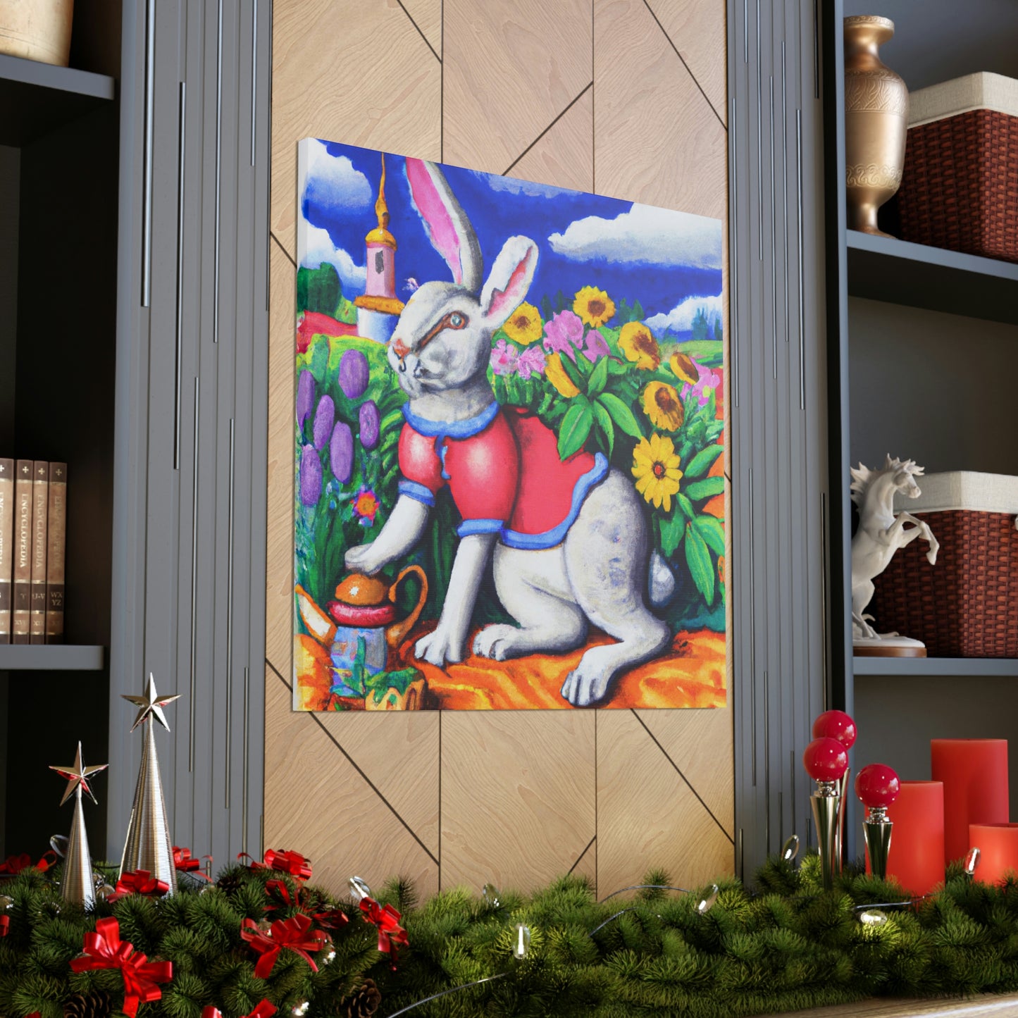 Rabbit in Baroque Style - Canvas