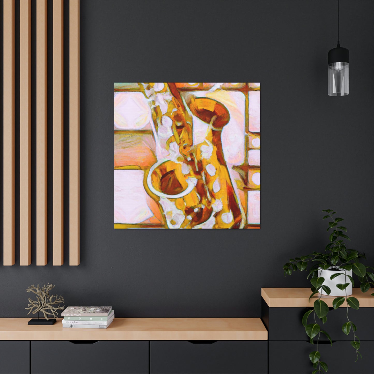 Saxophone's Artistic Soul - Canvas