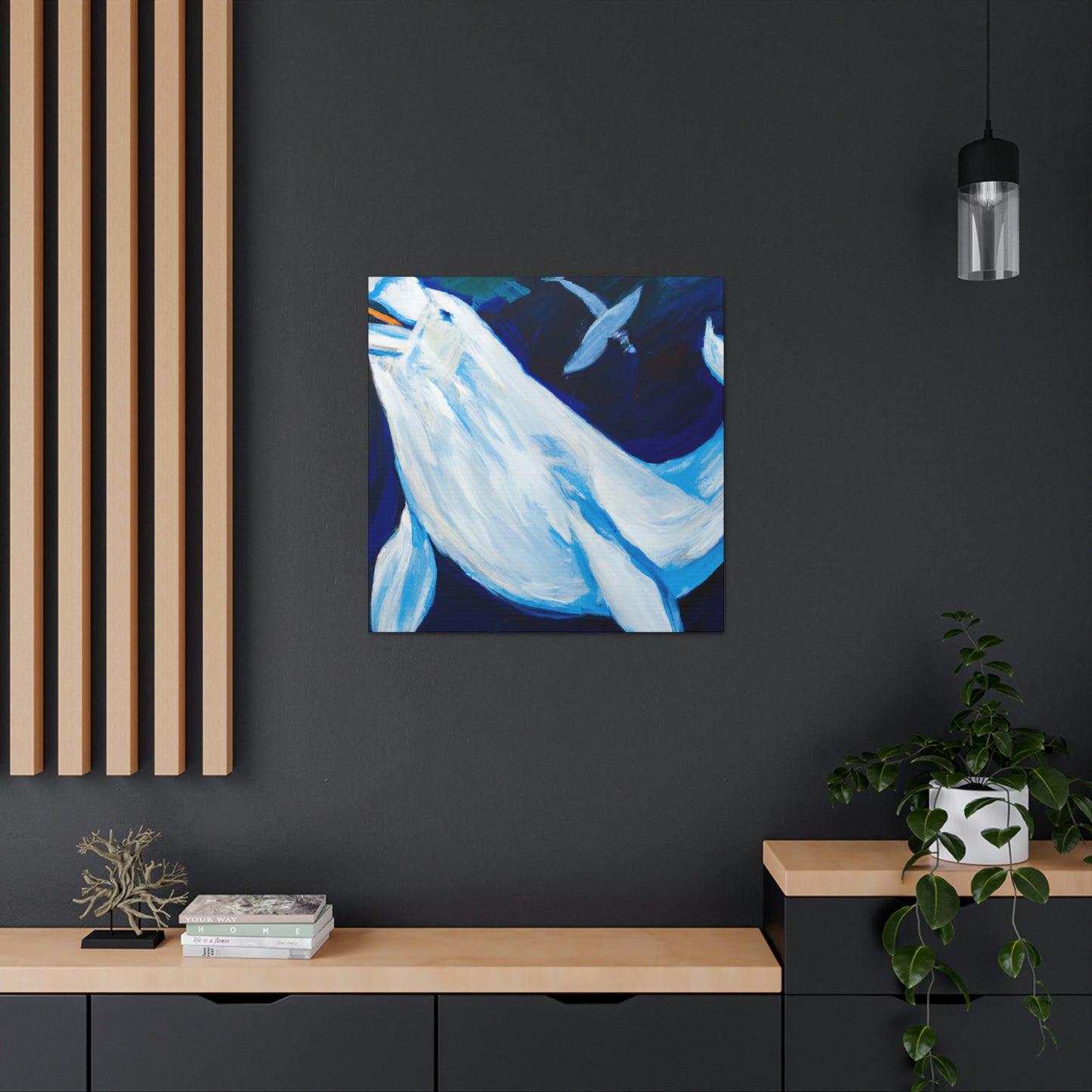 Beluga Whale Symphony - Canvas