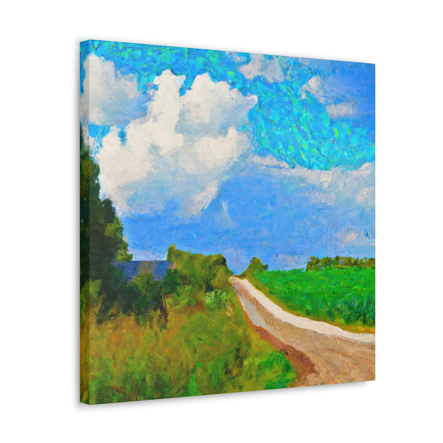 "Country Road Sunset View" - Canvas