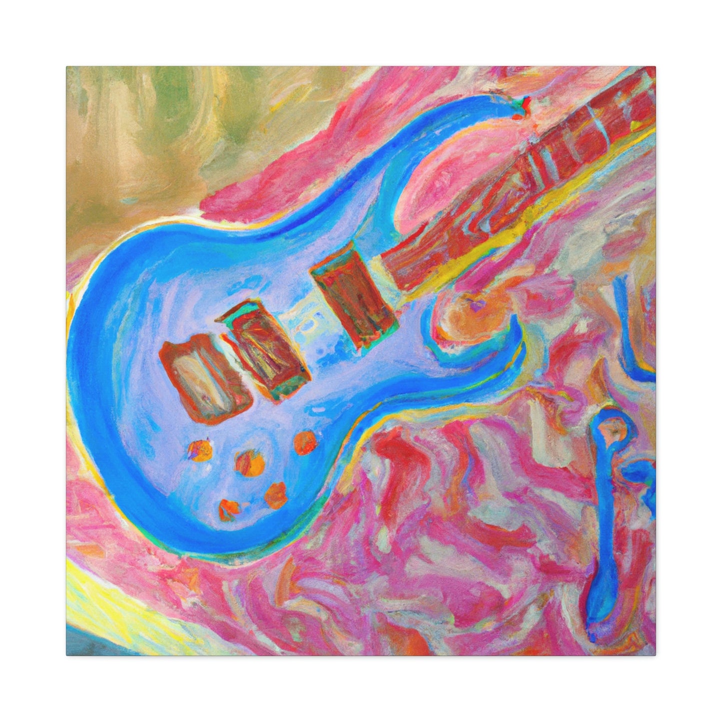 "Electric Guitar Triumphant" - Canvas