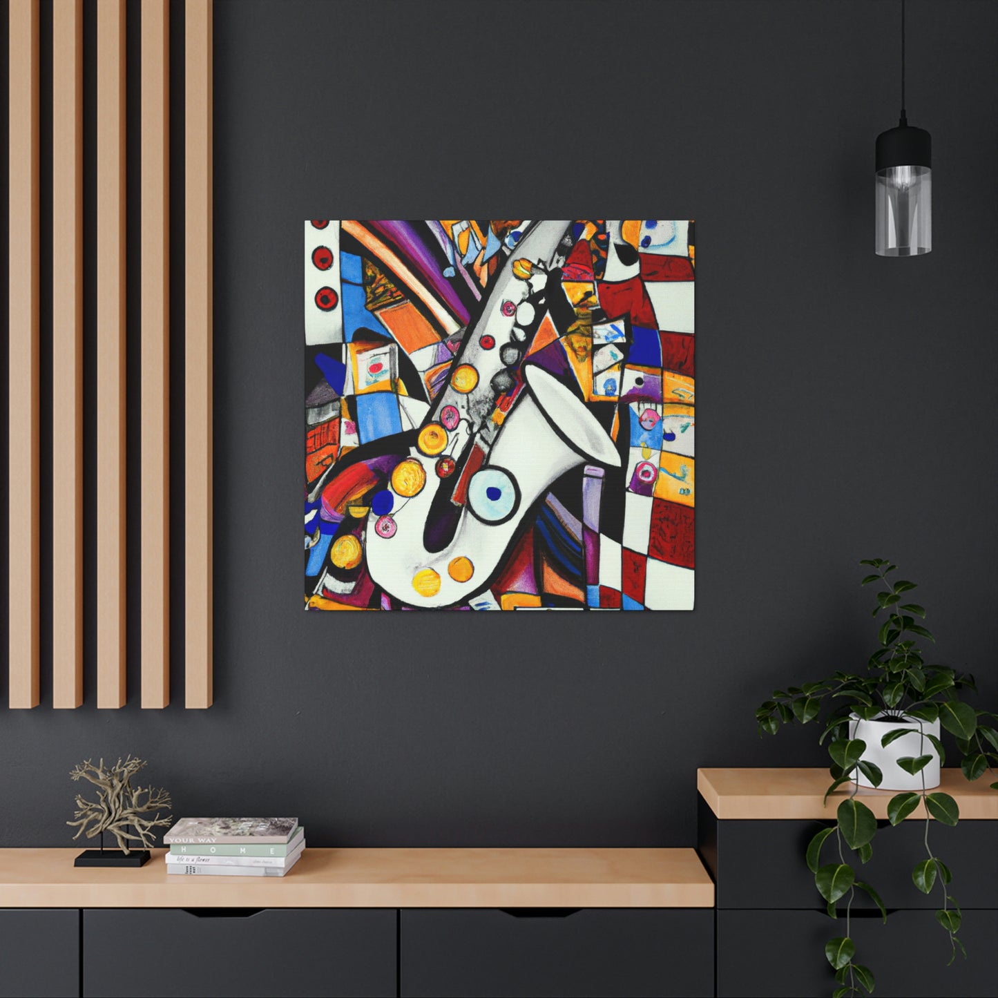 Clarinet in Art Deco - Canvas