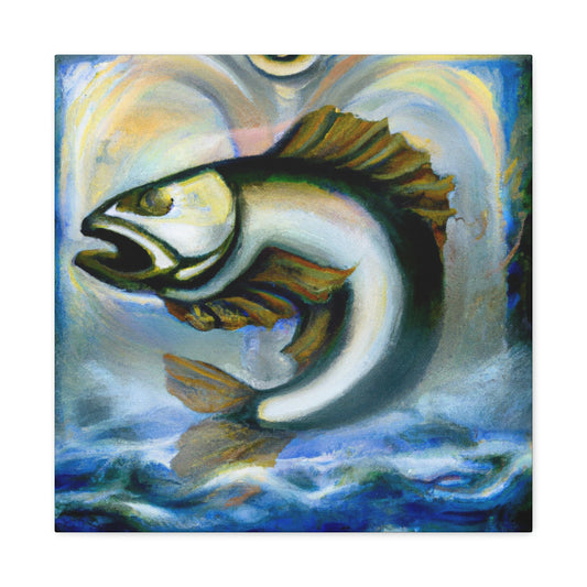 Walleye in Art Deco - Canvas