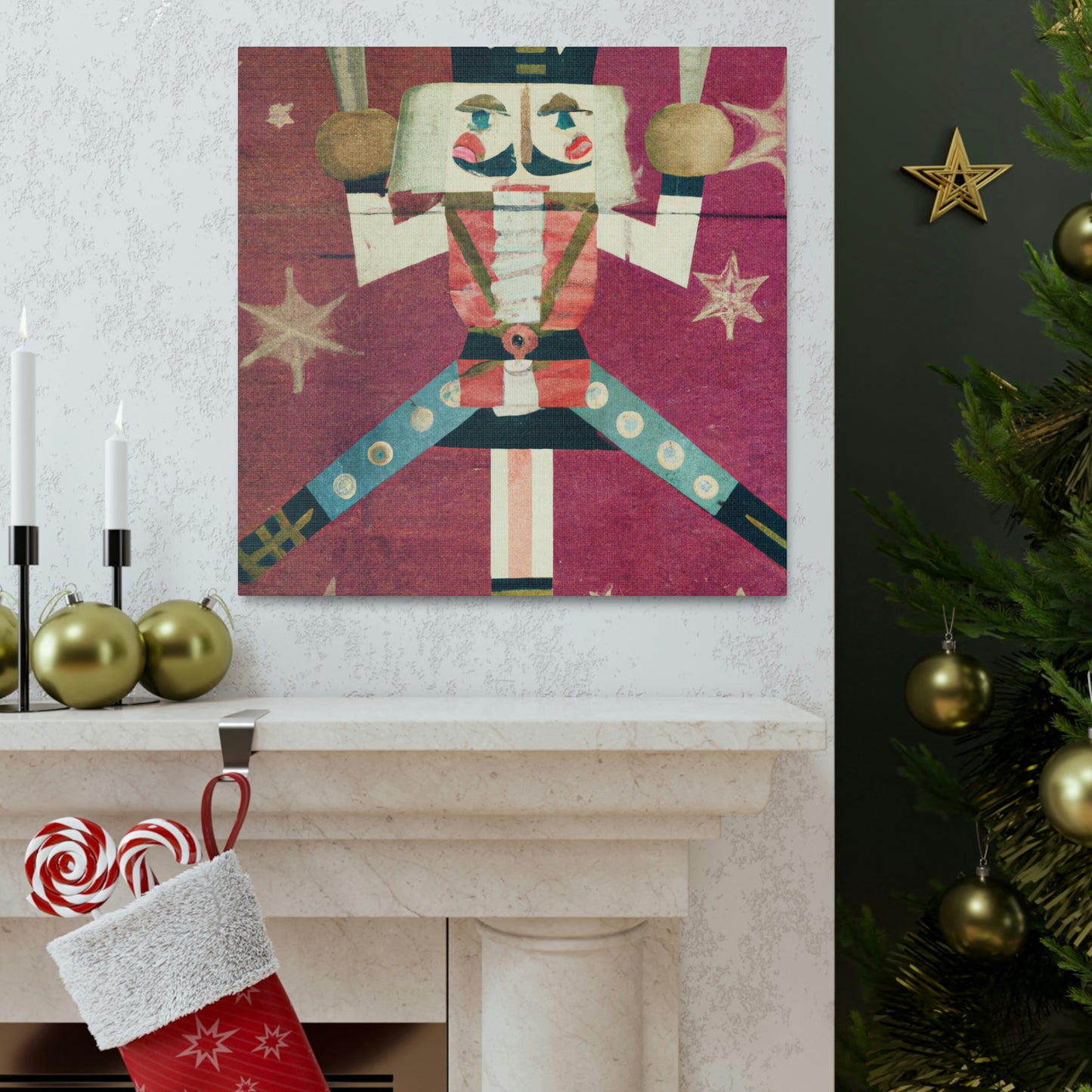 Nutcracker in Glitter - Canvas