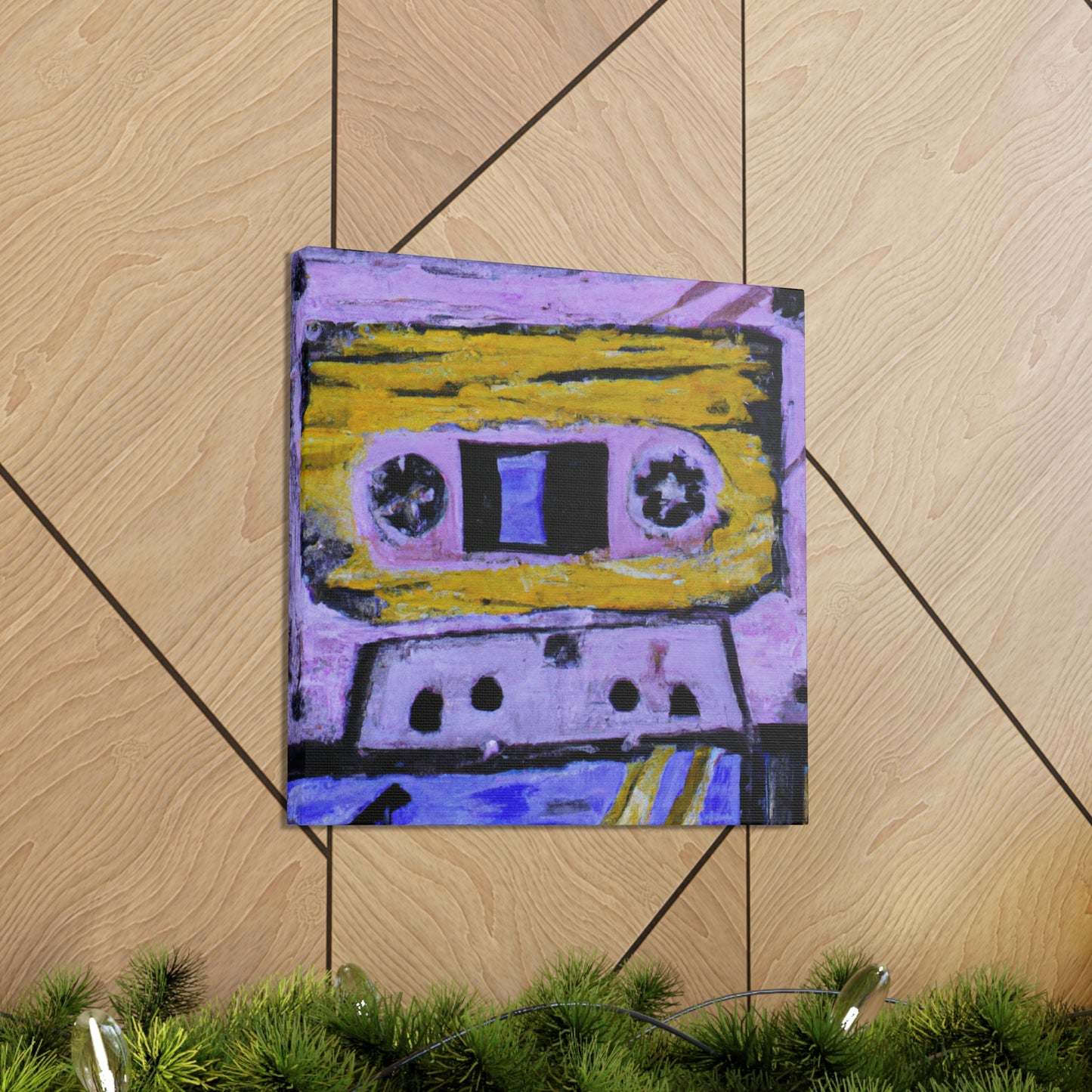 "Cassette Tape Reflection" - Canvas