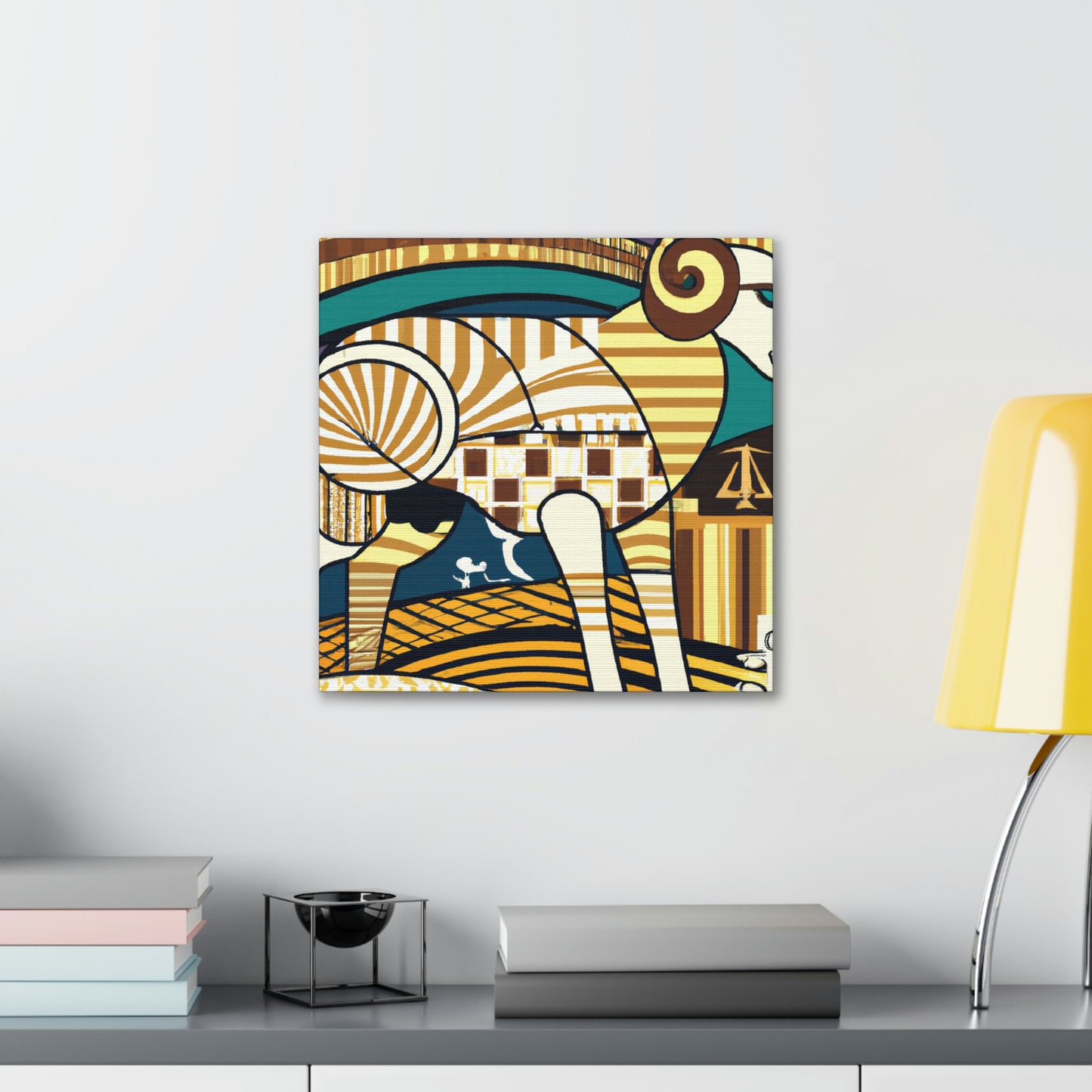 Lamb in Art Deco - Canvas