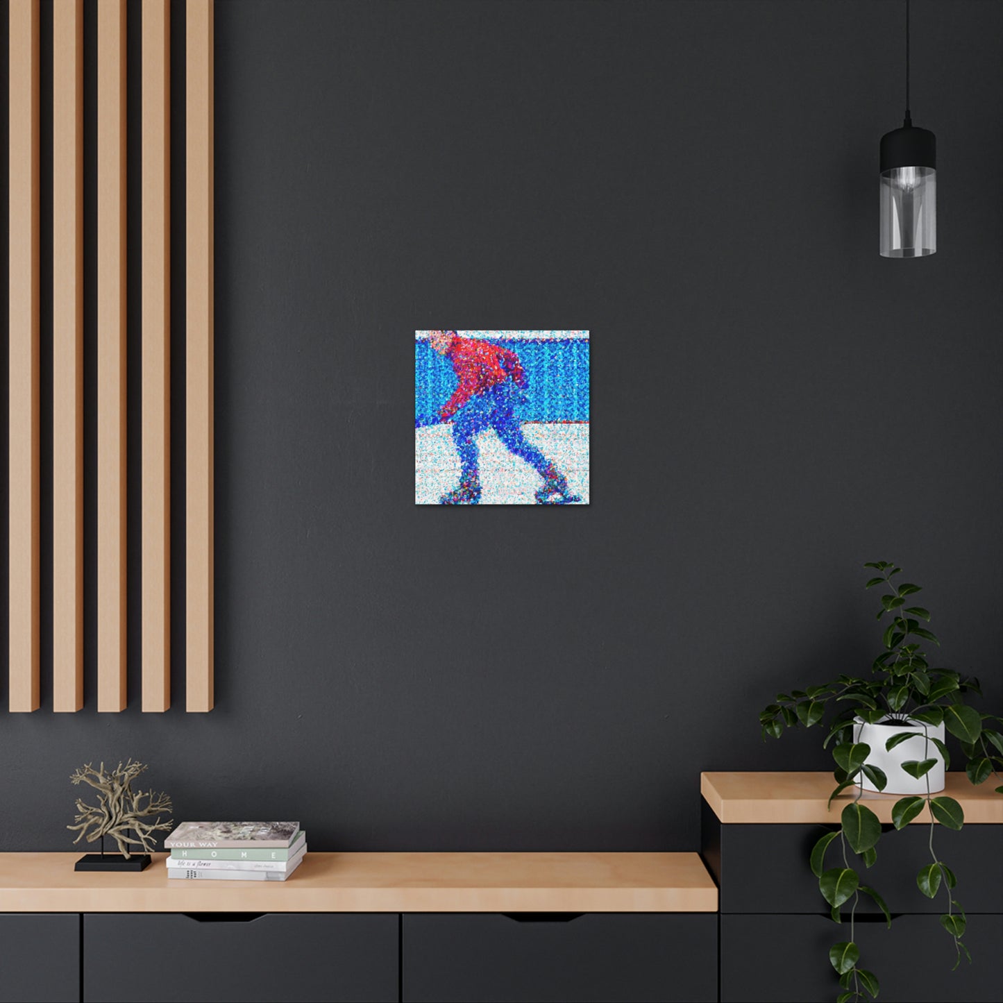 "Winter Ice Skaters" - Canvas