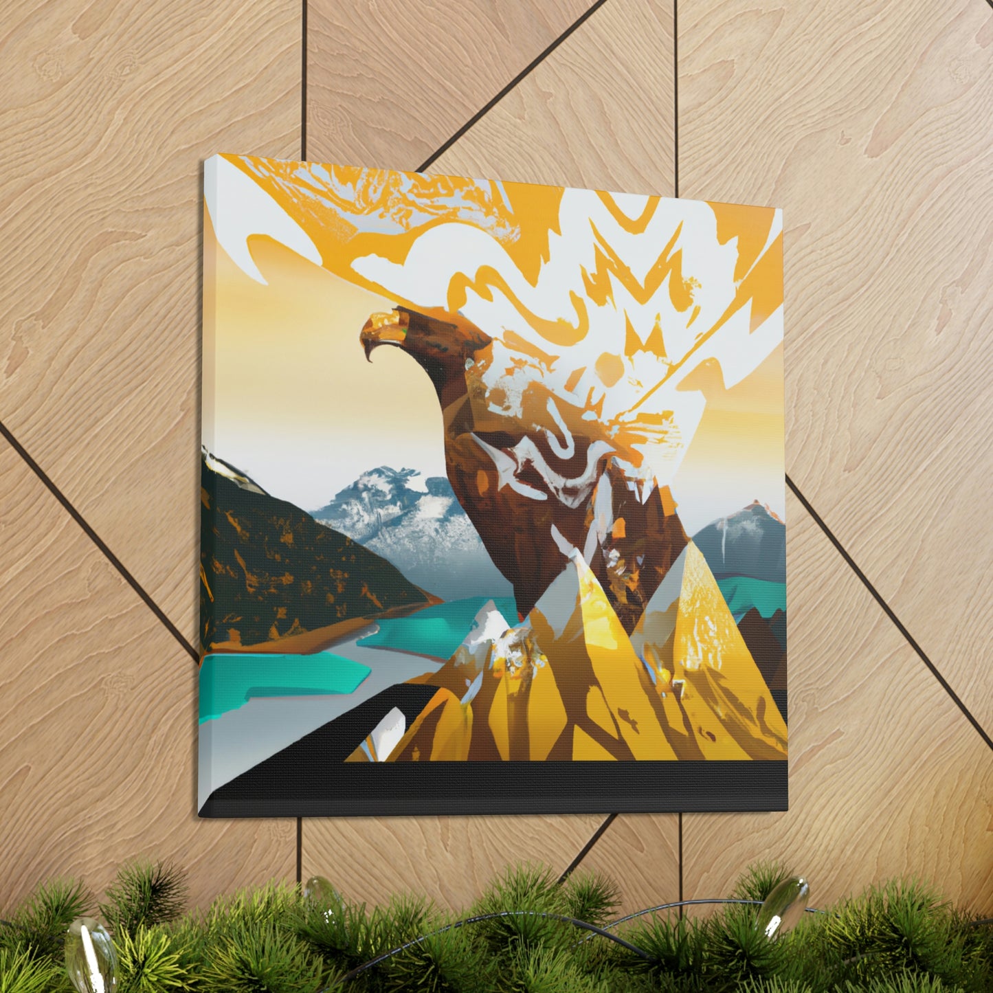 Golden Eagle Soaring High - Canvas