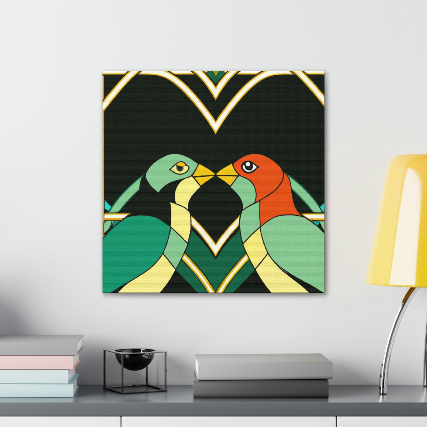 Lovers in Art Deco - Canvas