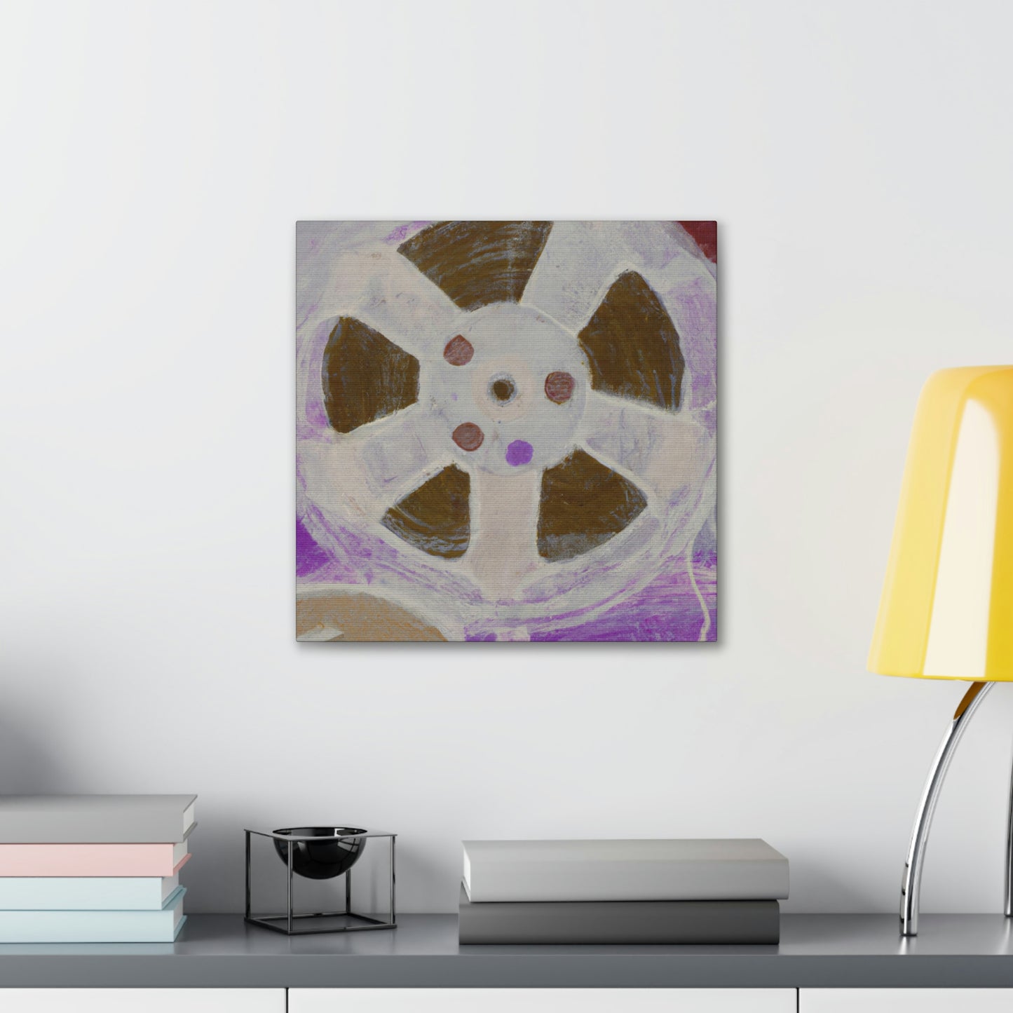 "Retro Reel Reflection" - Canvas