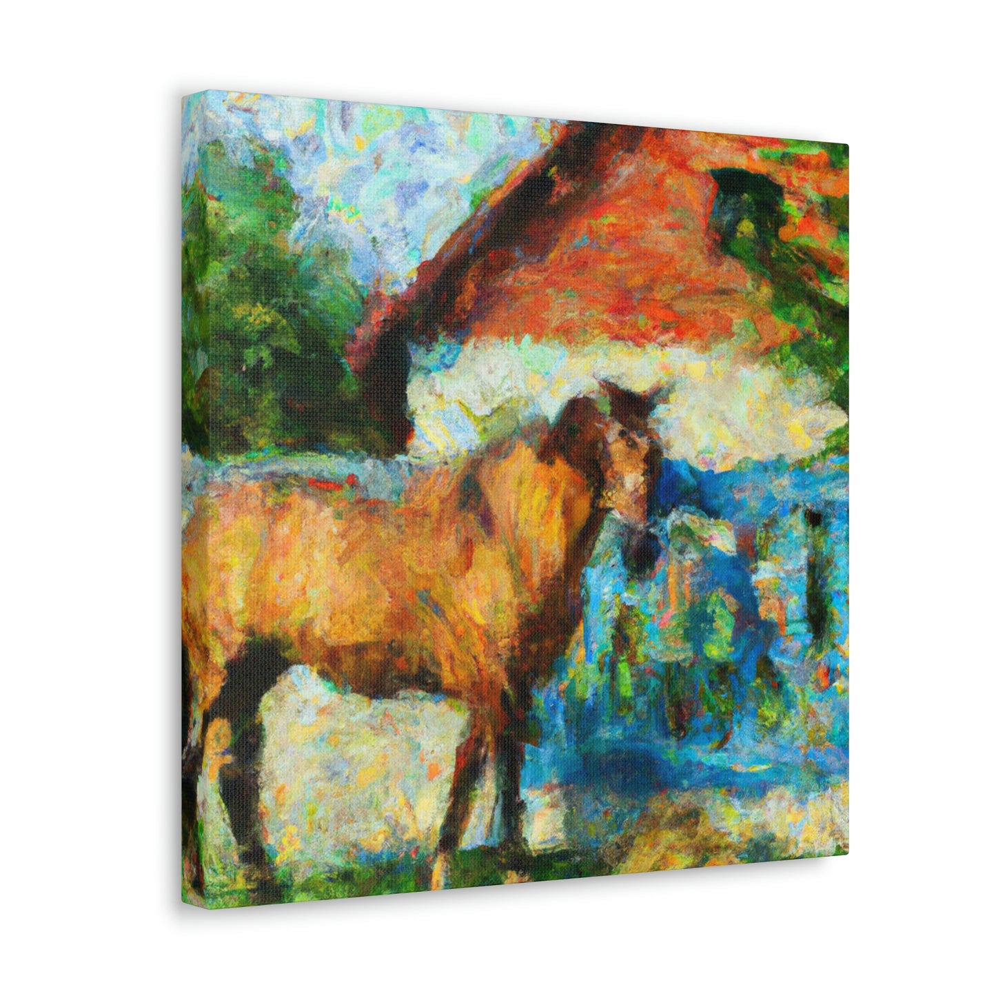 "Horse in Motion Impression" - Canvas