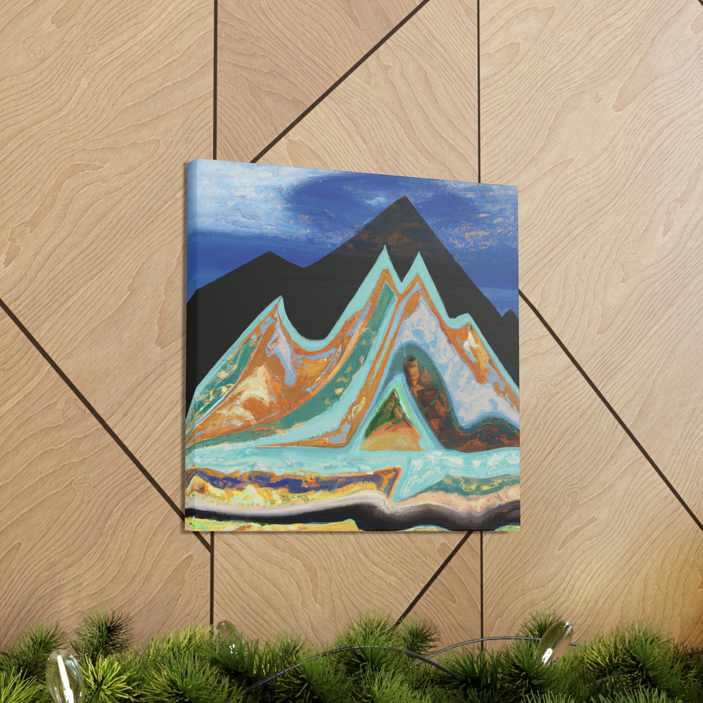 Mountain Mystique Painting - Canvas