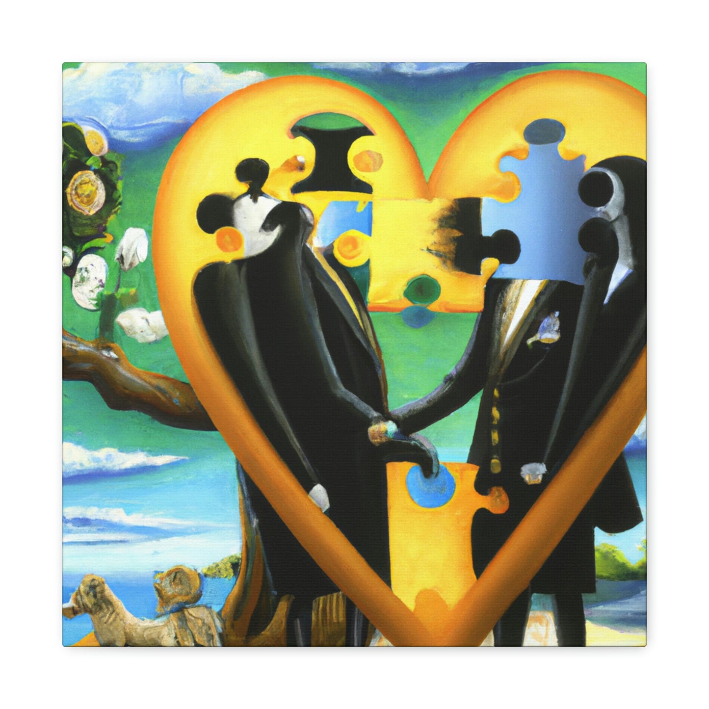 Love Puzzle Conundrum - Canvas