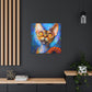 "Devon Rex Regal Portrait" - Canvas