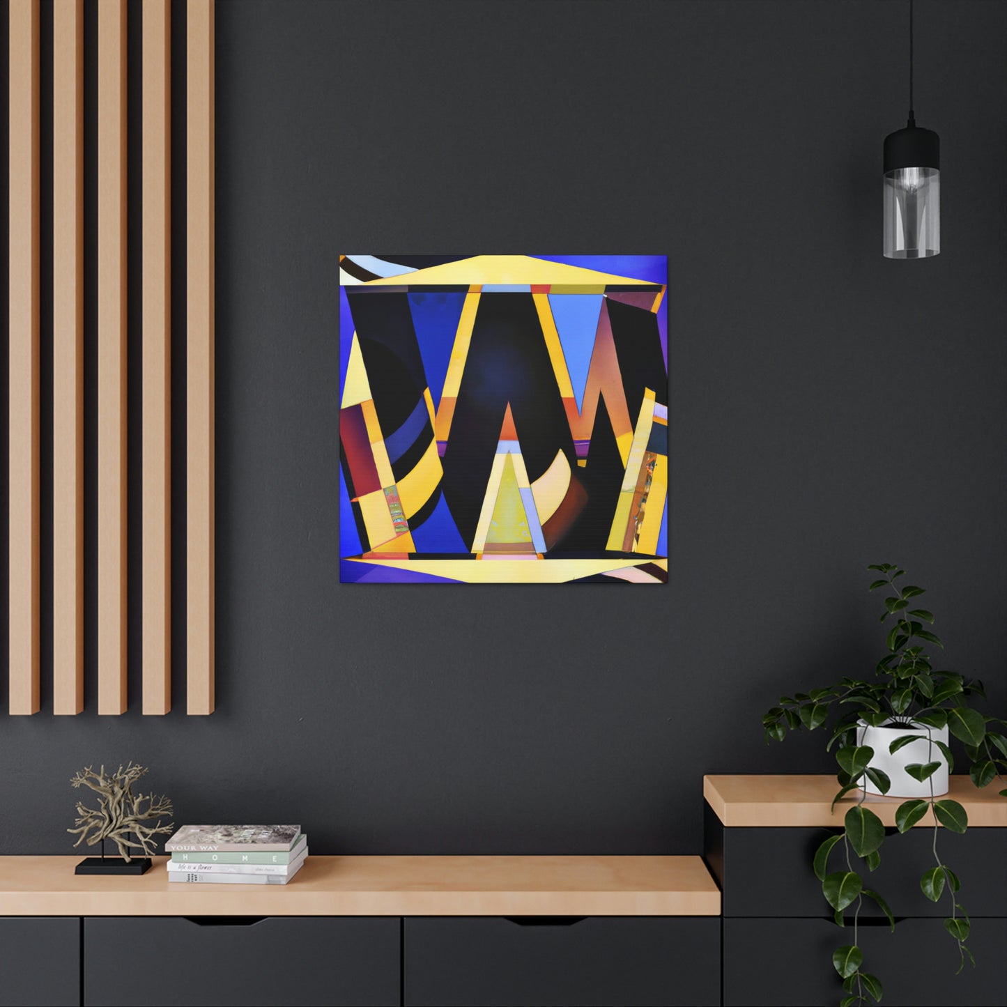 "Gleaming Wishes Art Deco" - Canvas