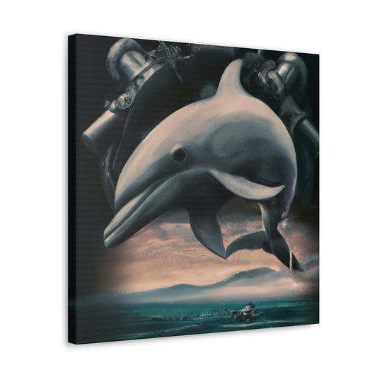 Dolphin's Clockwork Dream - Canvas