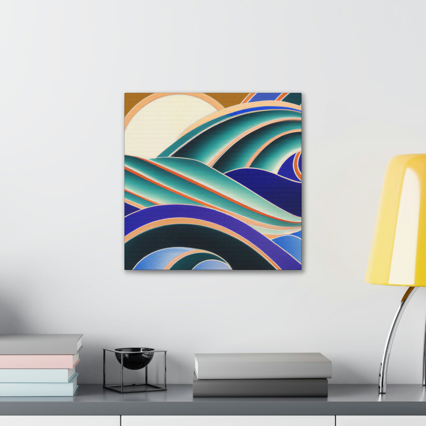 Glimmering Sea Swells - Canvas