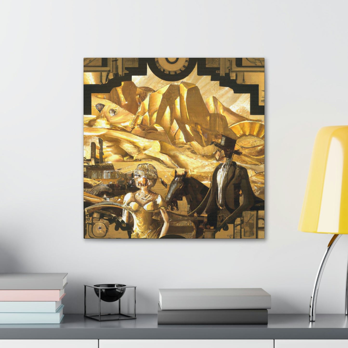 "Miner's Gold Reverie" - Canvas