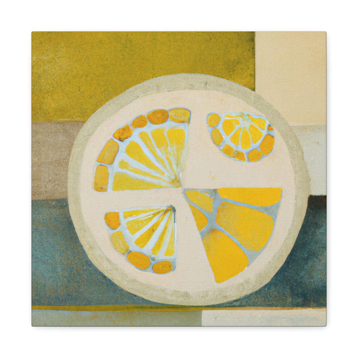 Lemons in Art Deco - Canvas