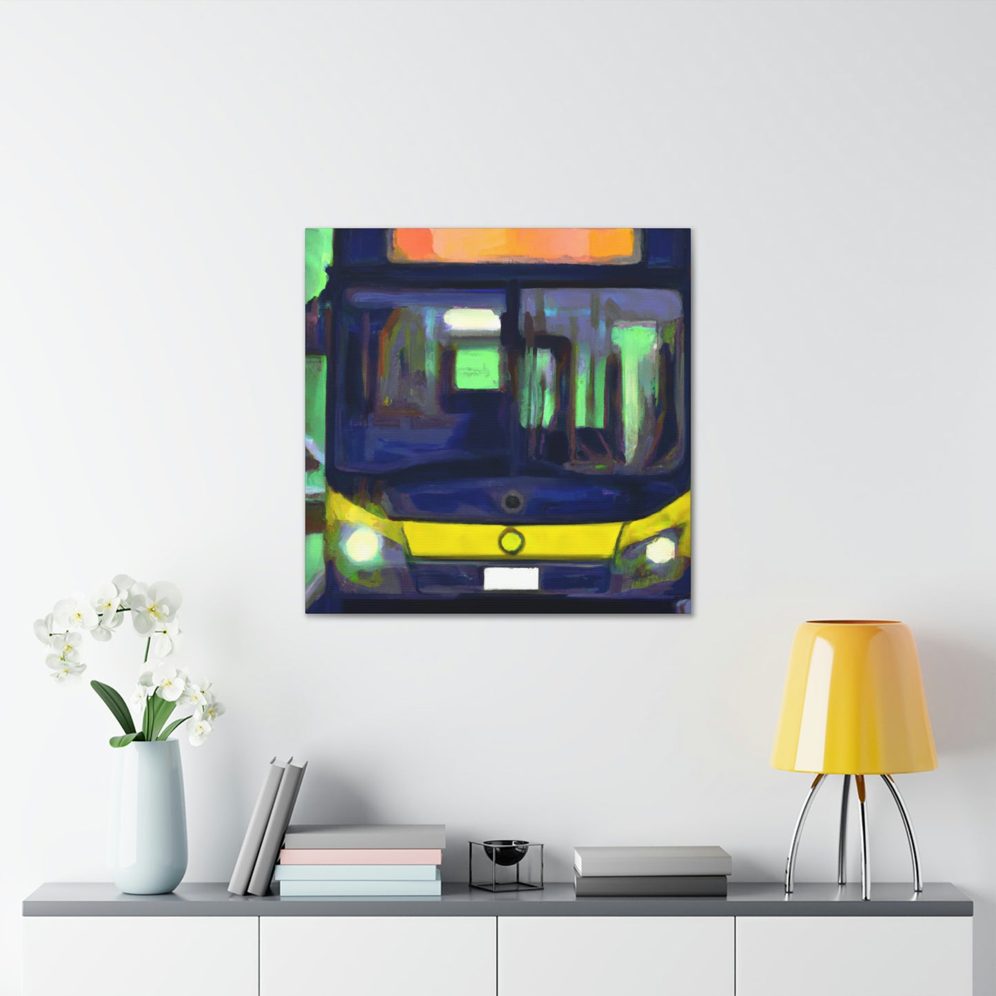 Bus on the Move - Canvas