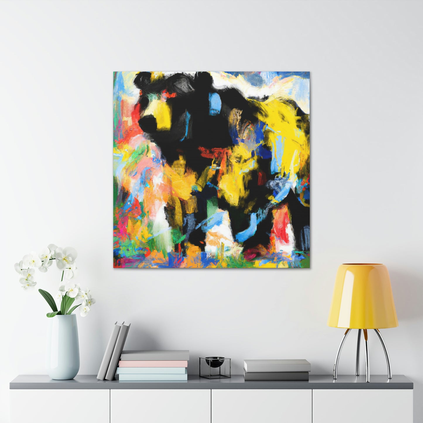 Black Bear Expressionism - Canvas