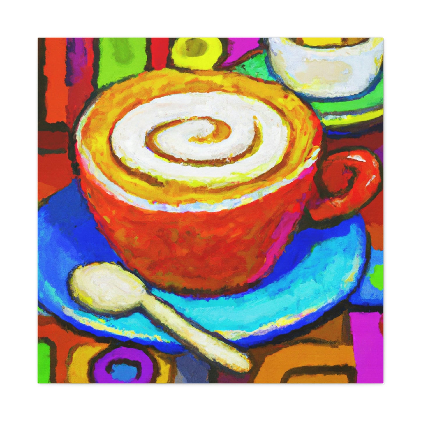 "Cappuchino in Fauvism." - Canvas