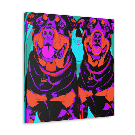 Rottweiler in Deco - Canvas