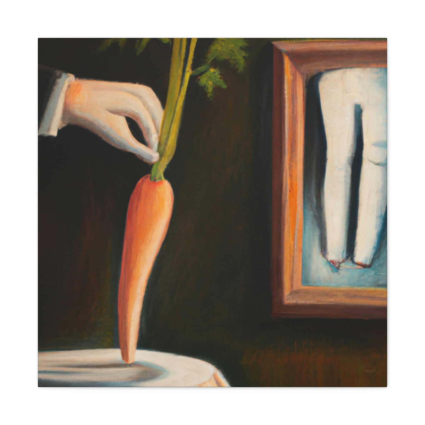 "Carrot Abstract Surrealism" - Canvas