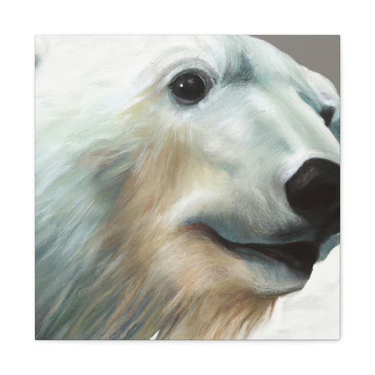 "Polar Bear in Hyperrealism" - Canvas